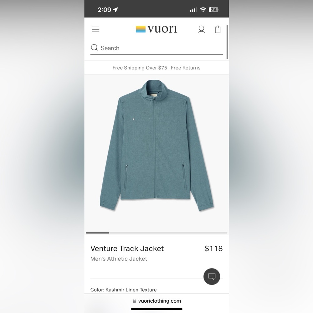 Vuori Venture Track Jacket